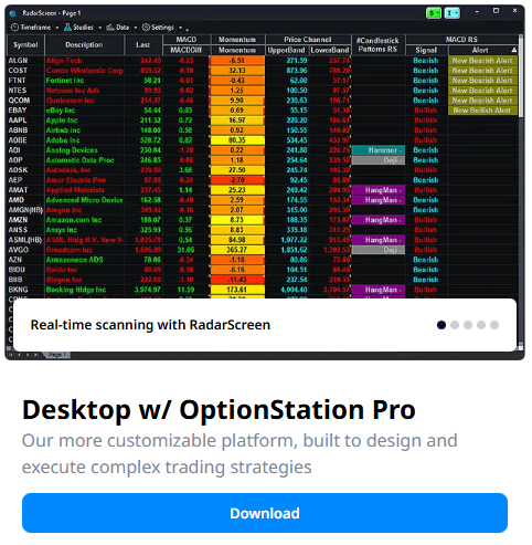 Download Desktop with OptionStation Pro