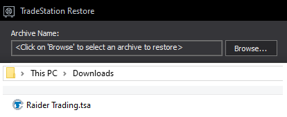 Browse and select Raider Trading.tsa