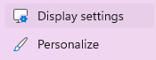 Windows Display Settings
