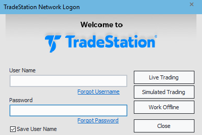 TradeStation login after update
